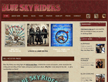 Tablet Screenshot of blueskyridersband.com